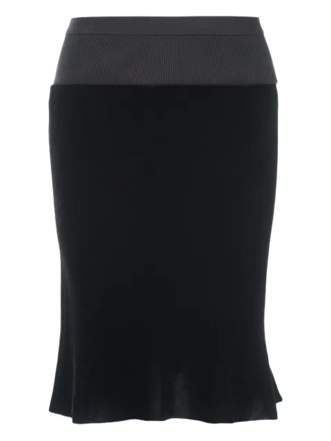 Rick Owens velvet skirt
