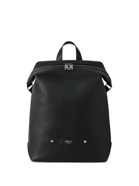 Mulberry zip-top leather backpack