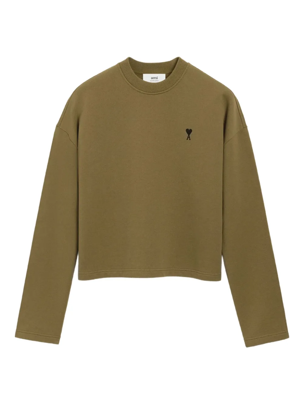 Ami Alexandre Mattiussi Ami De Coeur Sweater In Green