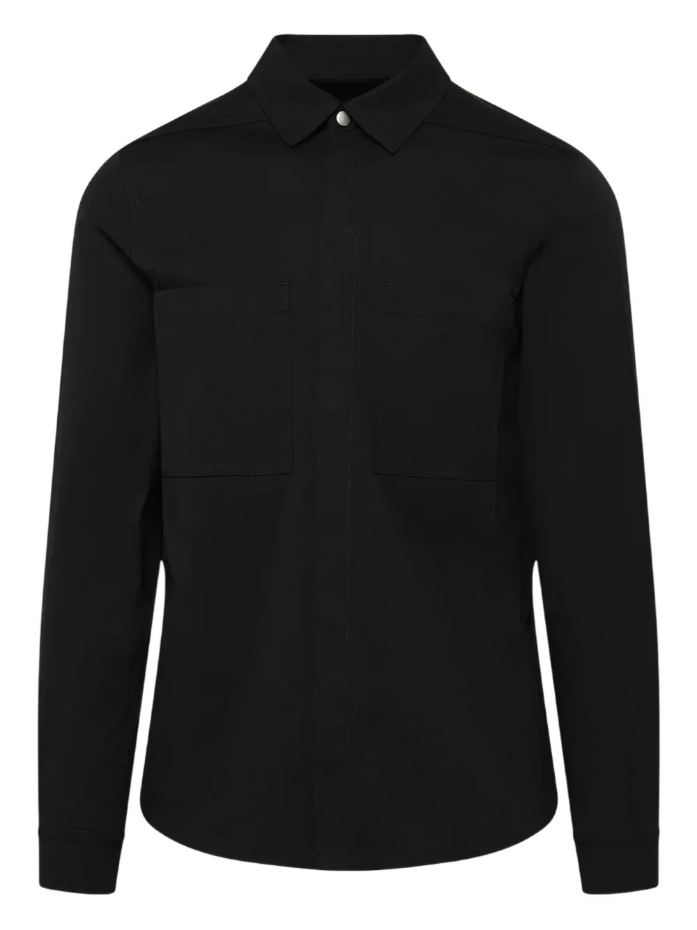 Rick Owens Cotton Shirt In Black