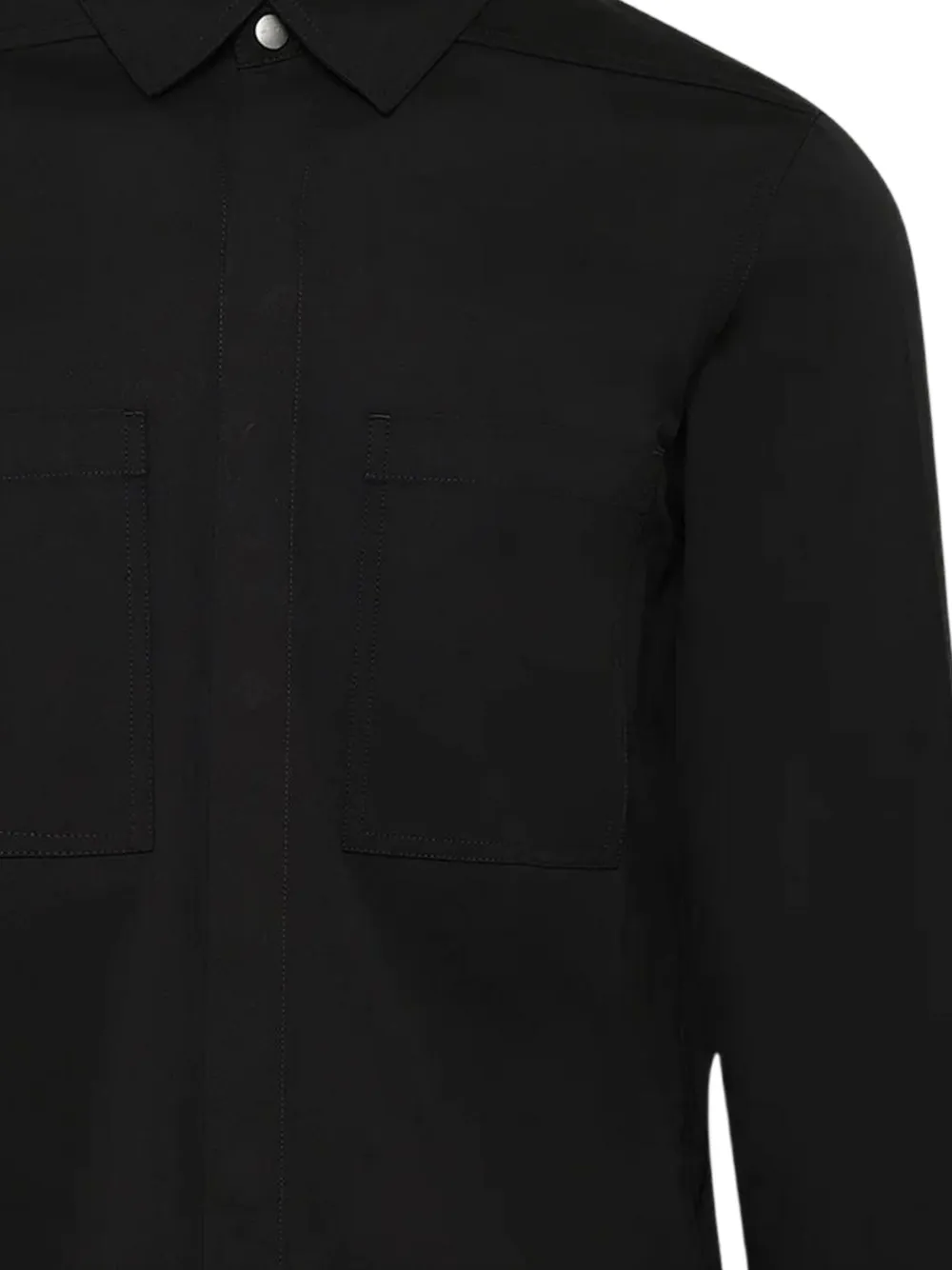 Rick Owens Cotton Shirt In Black