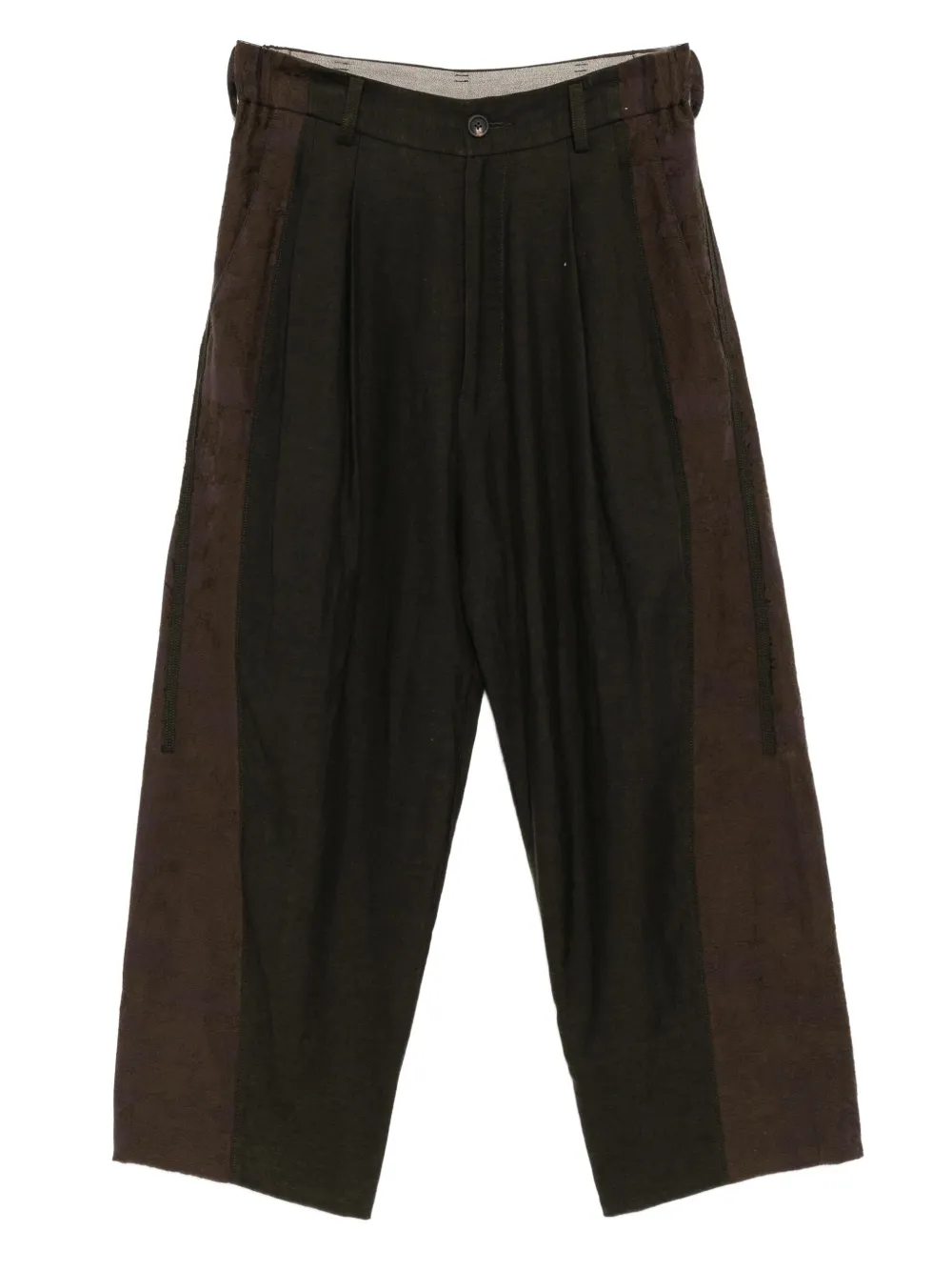 Ziggy Chen pantalon à fleurs brodées | marron | Image 1