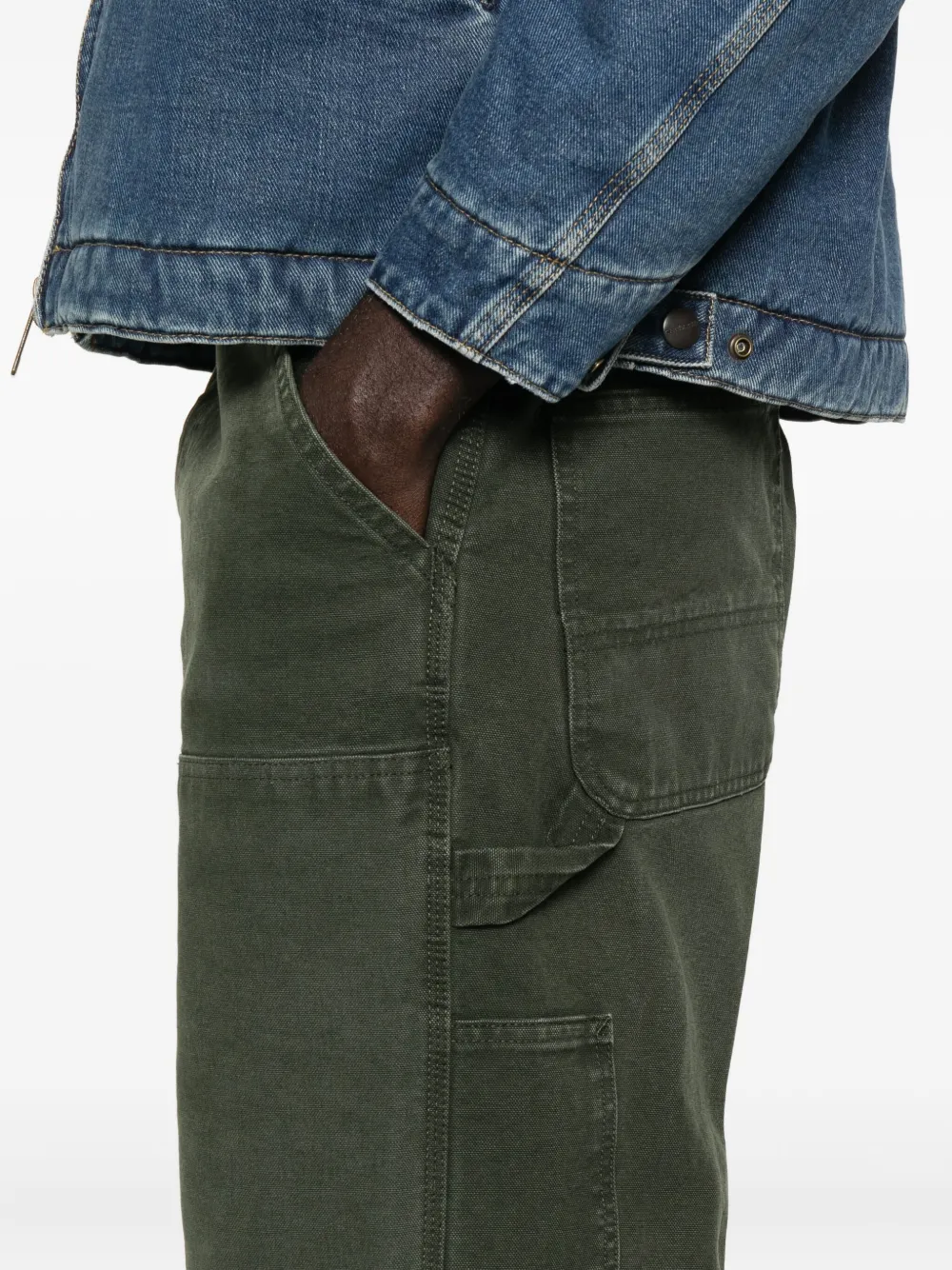 Carhartt WIP Broek met vlakken Groen