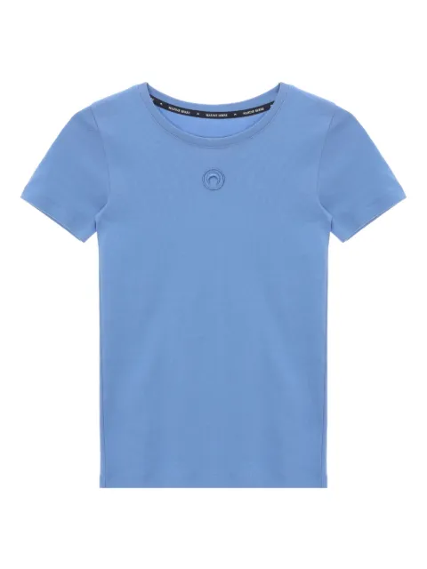 Marine Serre moon-logo ribbed T-shirt