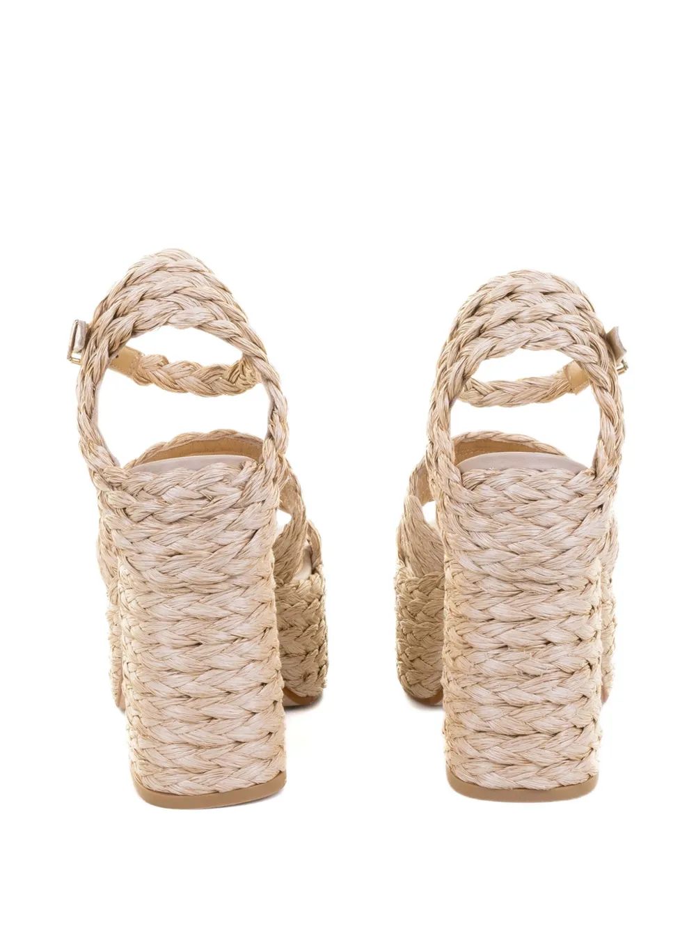 Castañer Fresa raffia platform sandals Neutrals