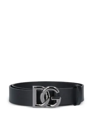 Dolce & Gabbana ロゴバックル ベルト | ブラック | FARFETCH JP