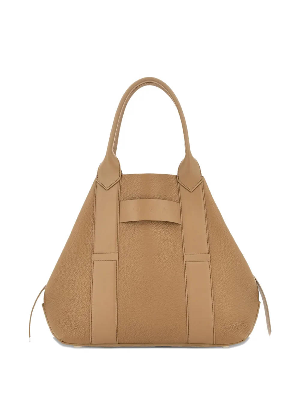 Hogan Medium Script Leather Tote Bag In Brown