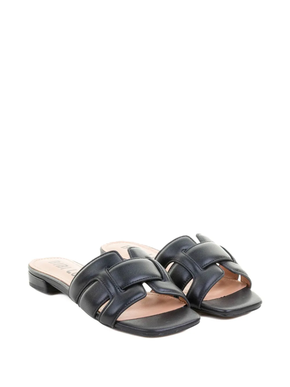 Bibi Lou Holly platte leren sandalen Zwart