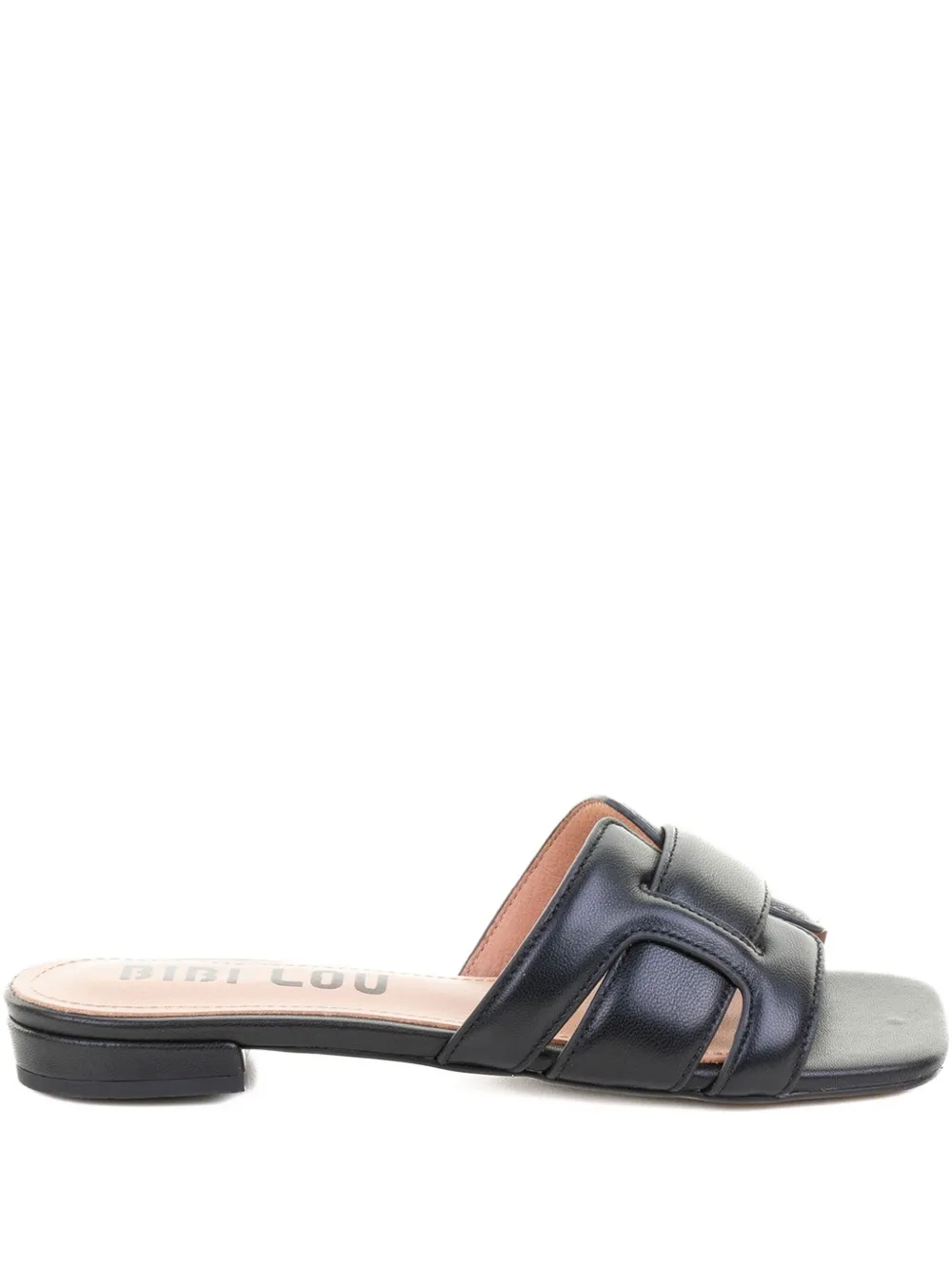 Bibi Lou Holly leather flat sandals Black