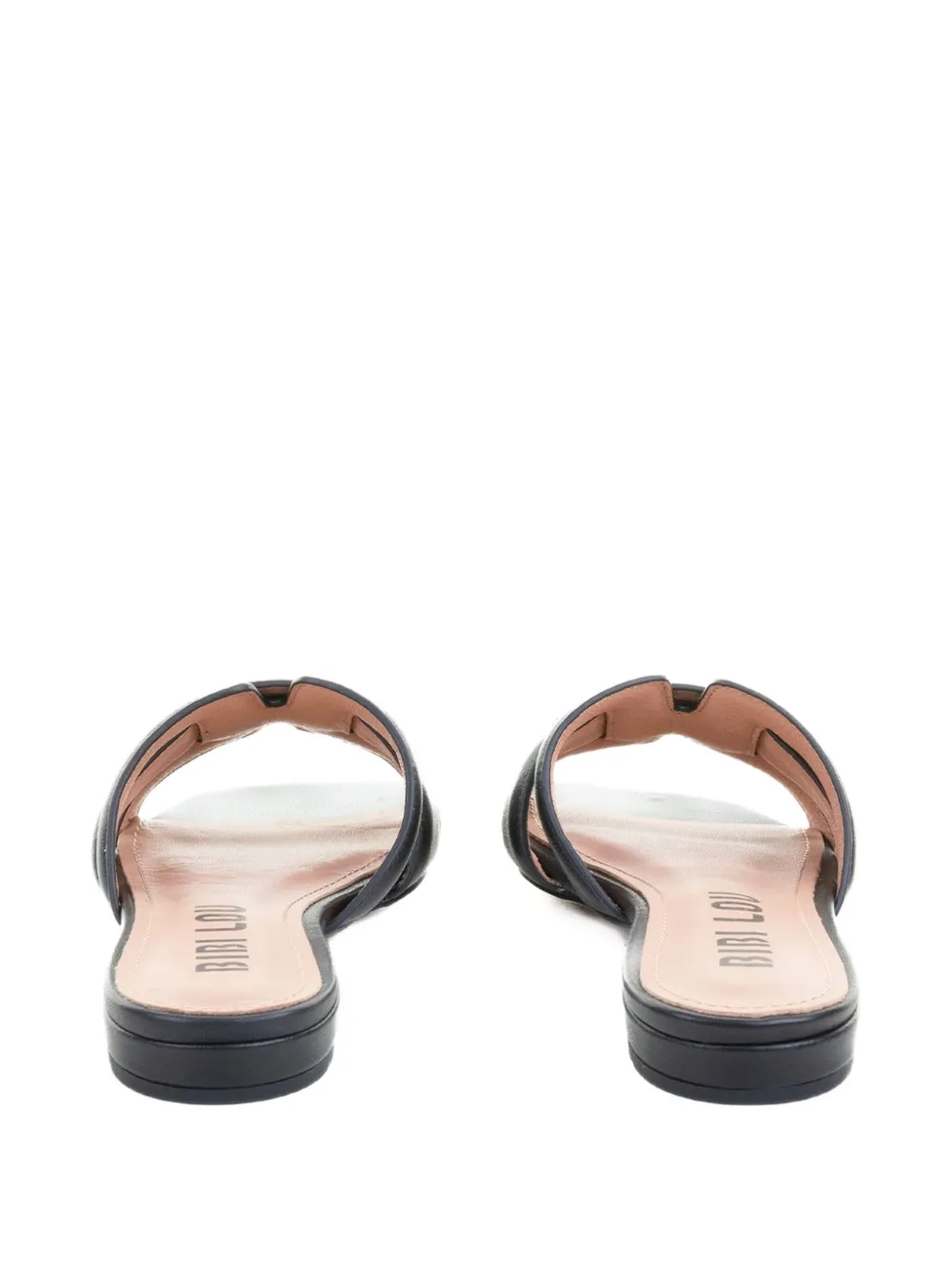 Bibi Lou Holly platte leren sandalen Zwart