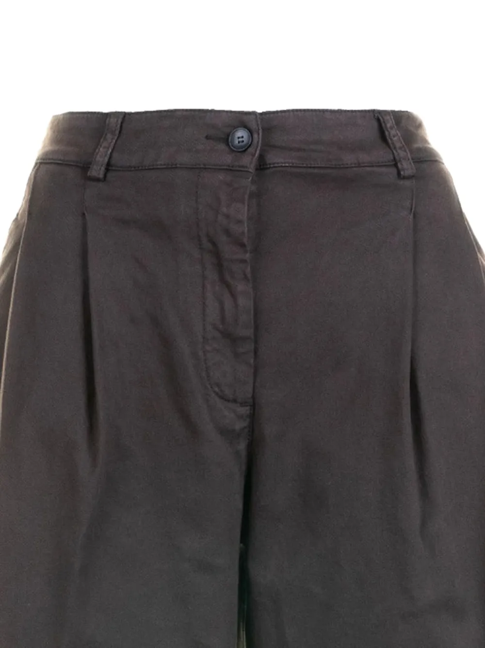 Seventy Broek met geplooide voorkant - Bruin