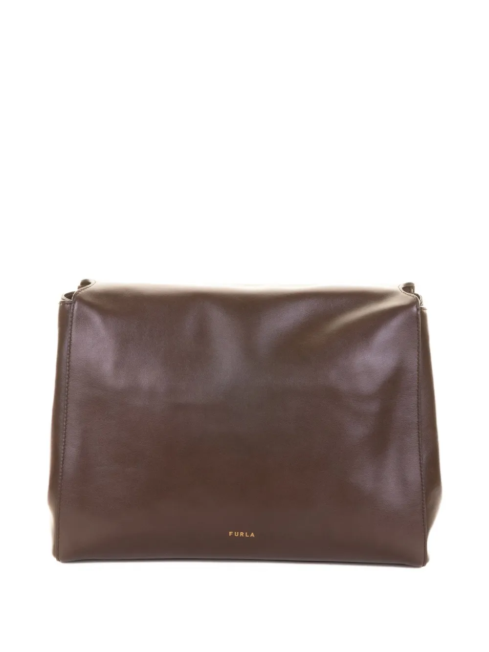 Furla leather clutch bag - Bruin