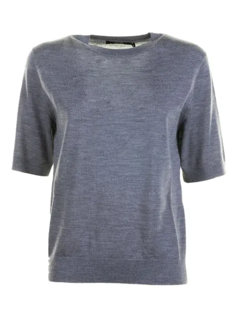 Seventy top con cuello redondo