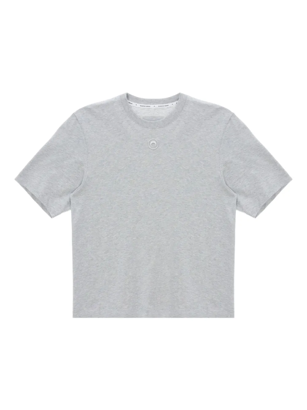 Marine Serre moon-logo cotton T-shirt | Grey | Image 1
