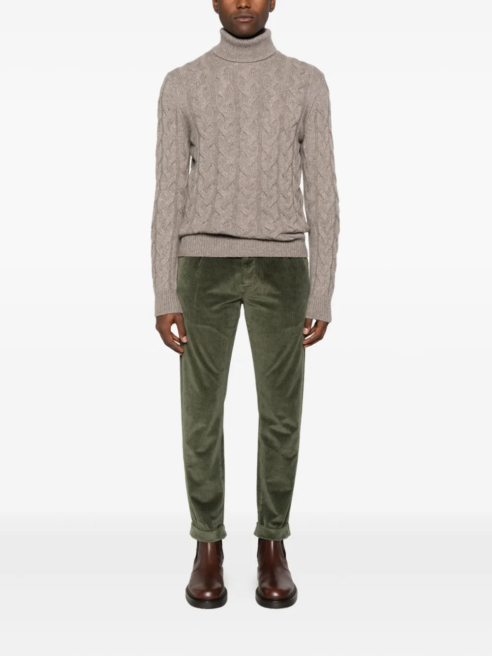 Jacob Cohen Green Cotton Carrot Scott Pants In Green