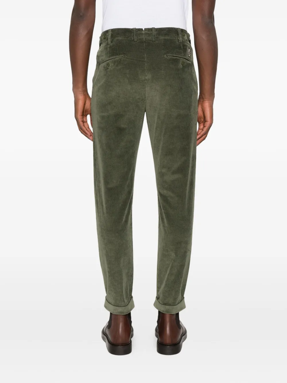 Jacob Cohen Green Cotton Carrot Scott Pants In Green