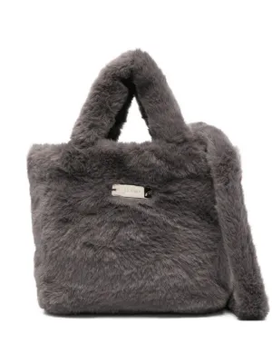 新品HERNO フェイクファー トートバッグ 5万円前後で高レビュー