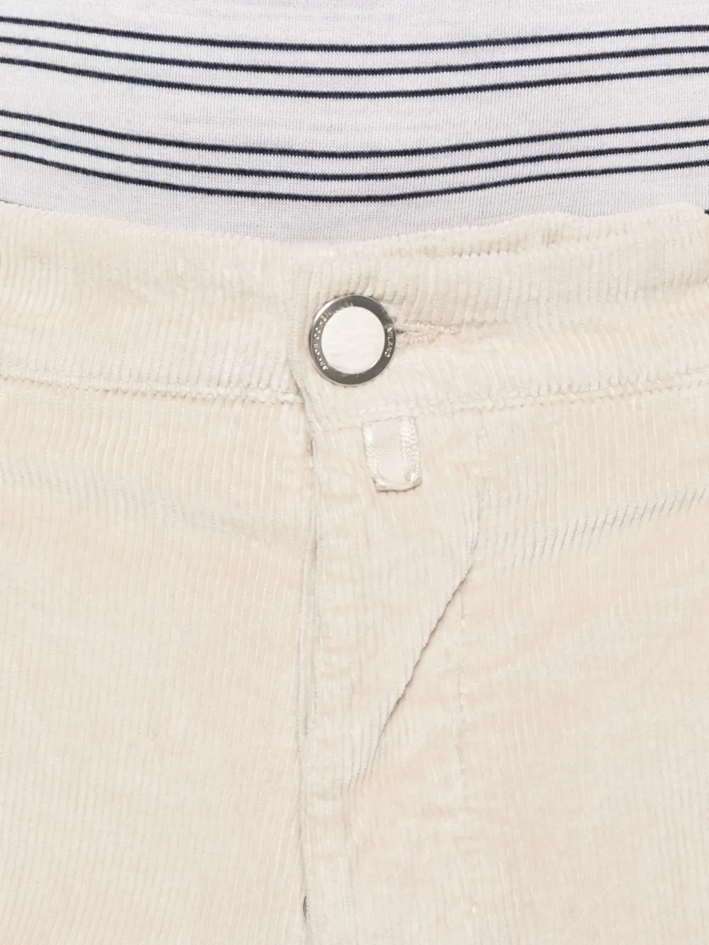 Jacob Cohën Broek met toelopende pijpen Beige