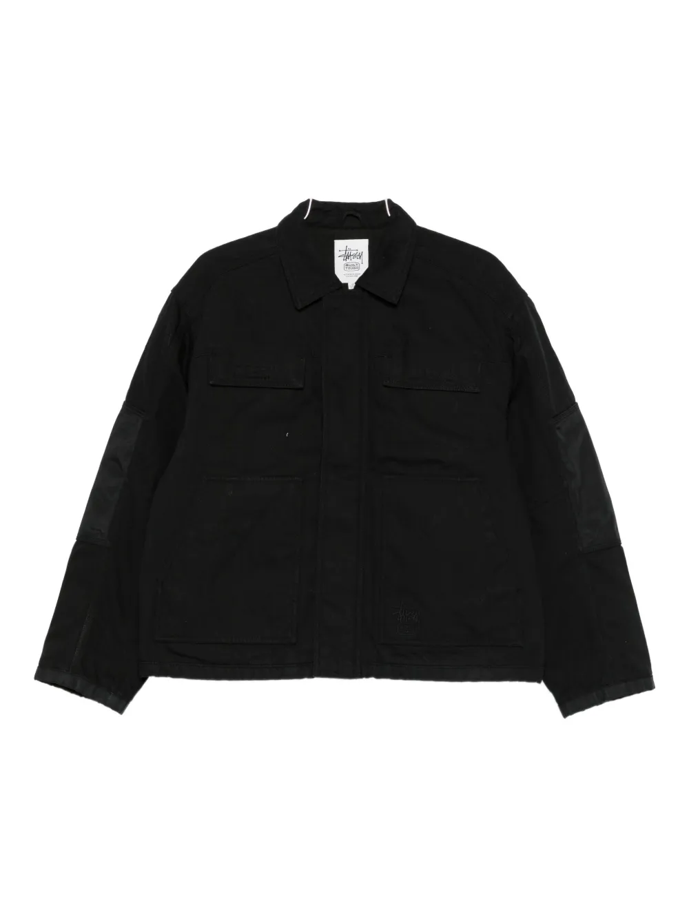 Stussy Logo-embroidered Jacket In Black