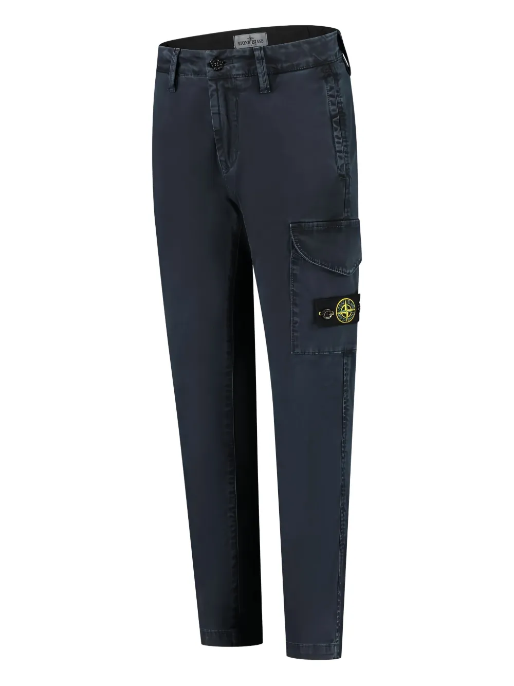 Stone Island Junior Jeans met cargo zak Zwart