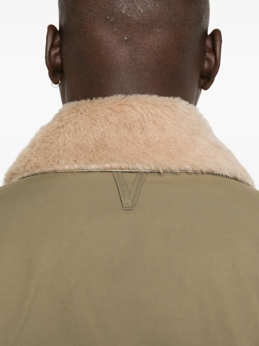 Valstar Faux-fur Collar Bomber Jacket In Brown