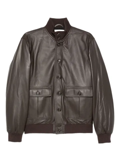 Valstar button-fastening flap-pocket leather jacket