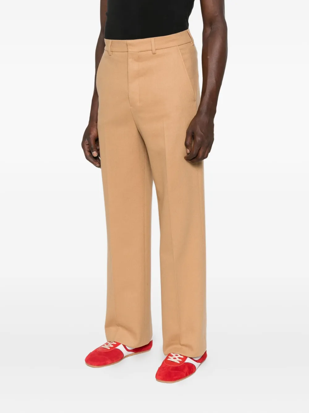 AMI Paris Wollen broek Beige