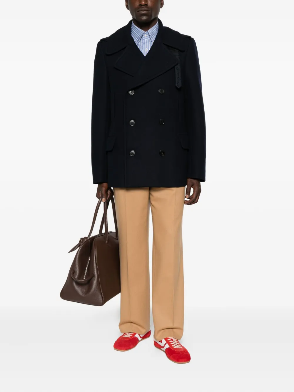 AMI Paris wool trousers - Beige