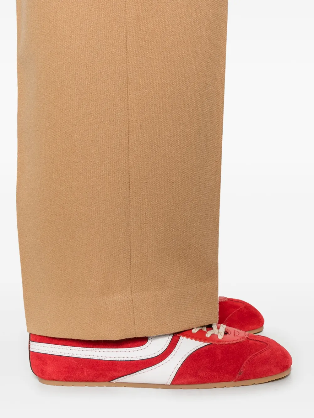 AMI Paris Wollen broek Beige