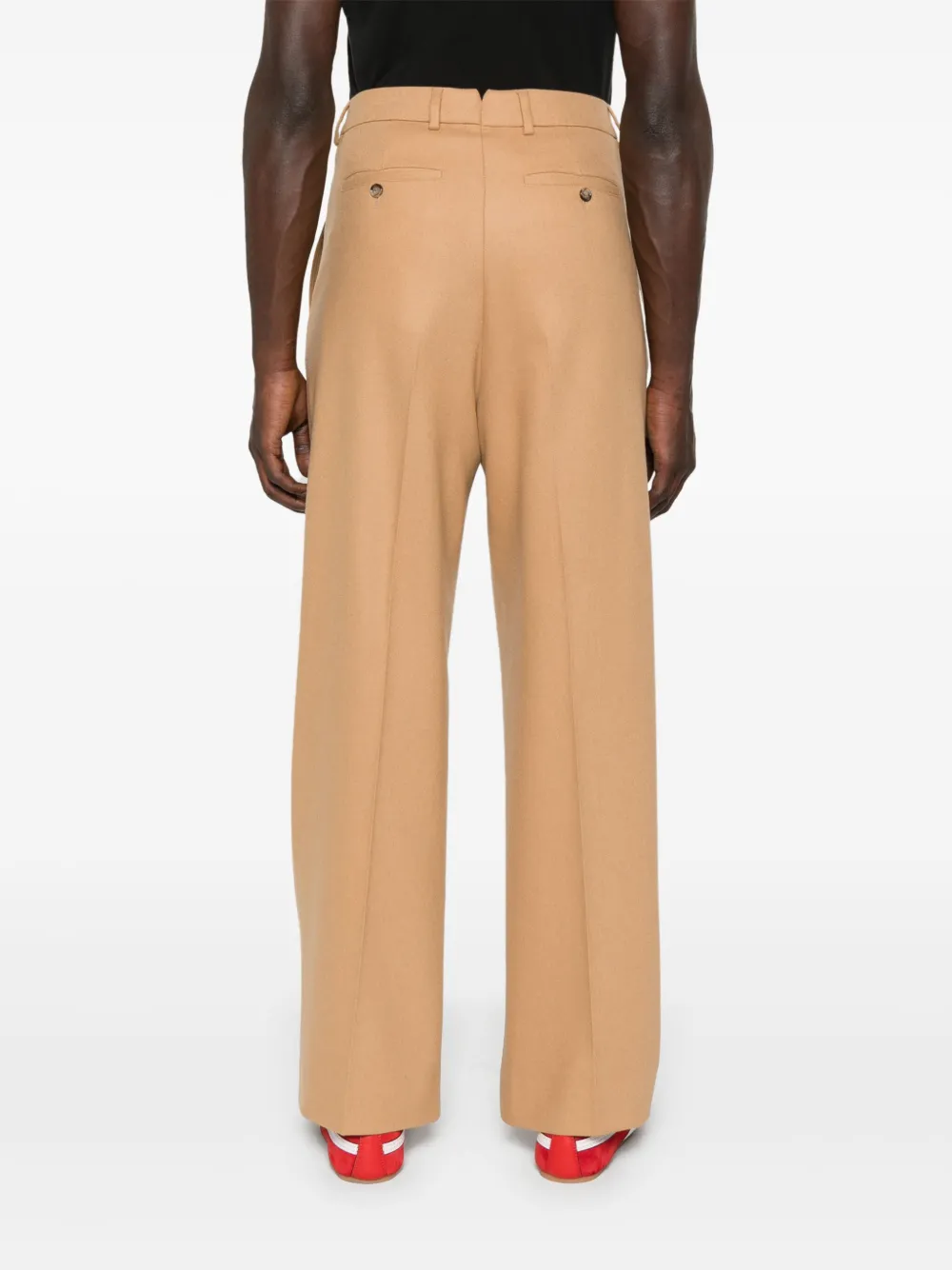 AMI Paris Wollen broek Beige