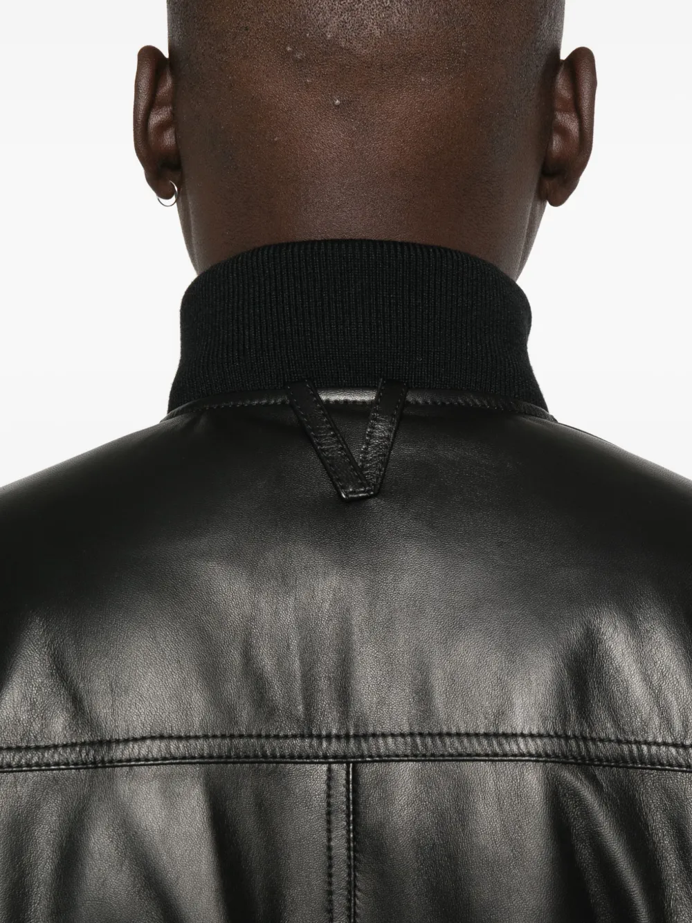 Valstar Flap-pocket Leather Jacket In Black