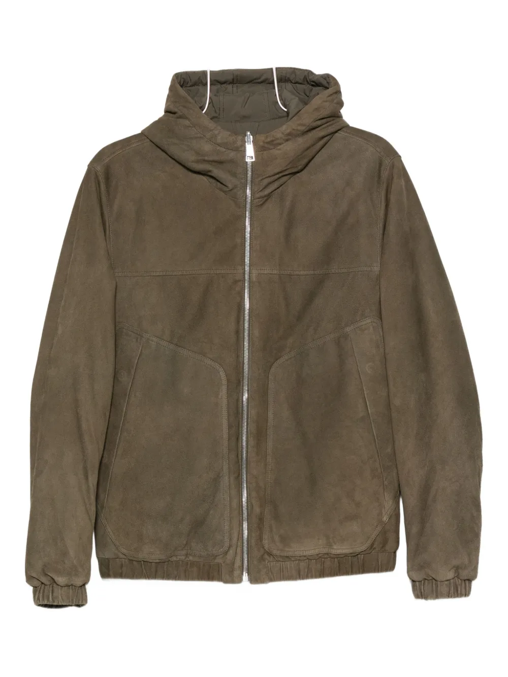 Valstar Hooded Suede Jacket In Brown