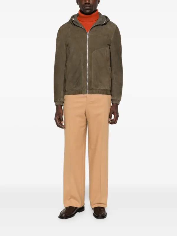 Valstar Hooded Suede Jacket | Green | FARFETCH OM
