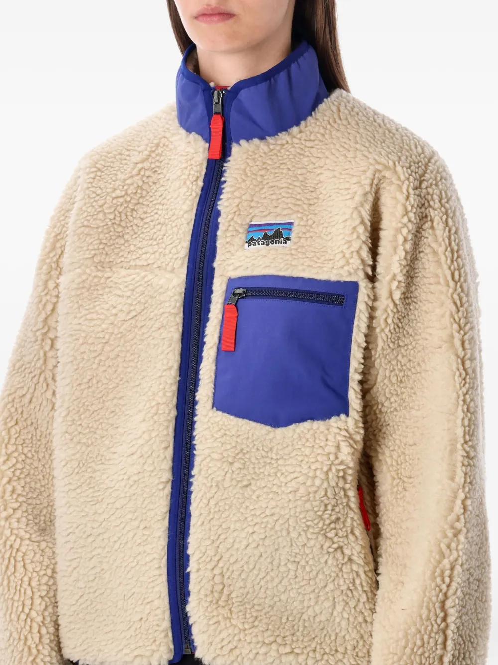 Patagonia Modern Jacket With Contrast Trim And Pockets In Neutral