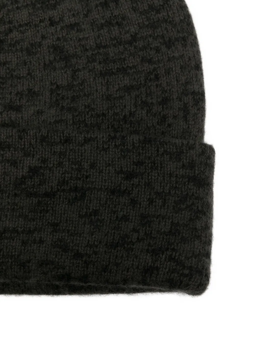 Frenckenberger Mélange-effect Beanie In Green