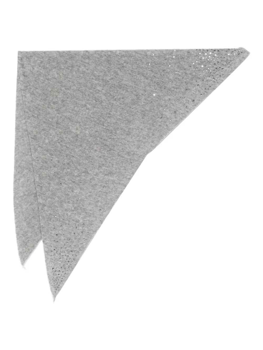 Faliero Sarti crystal-embellished cashmere scarf | Grey | Image 1
