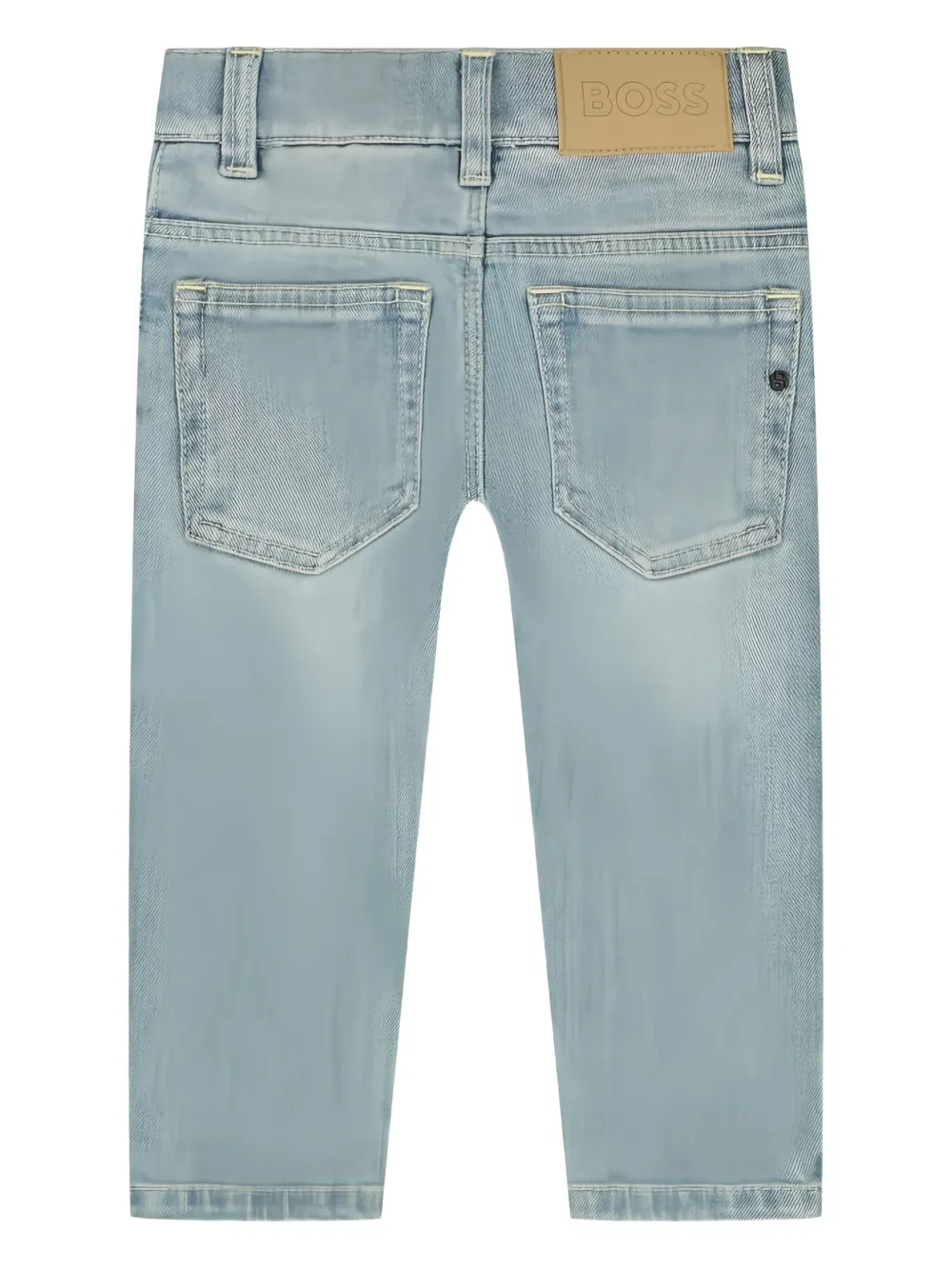 Bosswear Logo-patch Jeans In Green