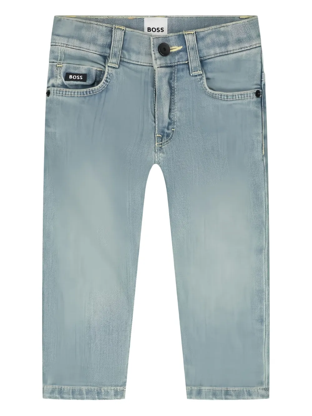 Bosswear Logo-patch Jeans In Green