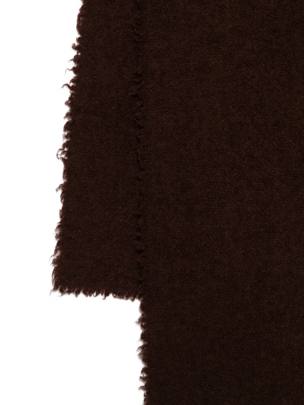 Faliero Sarti frayed-trim scarf - Bruin