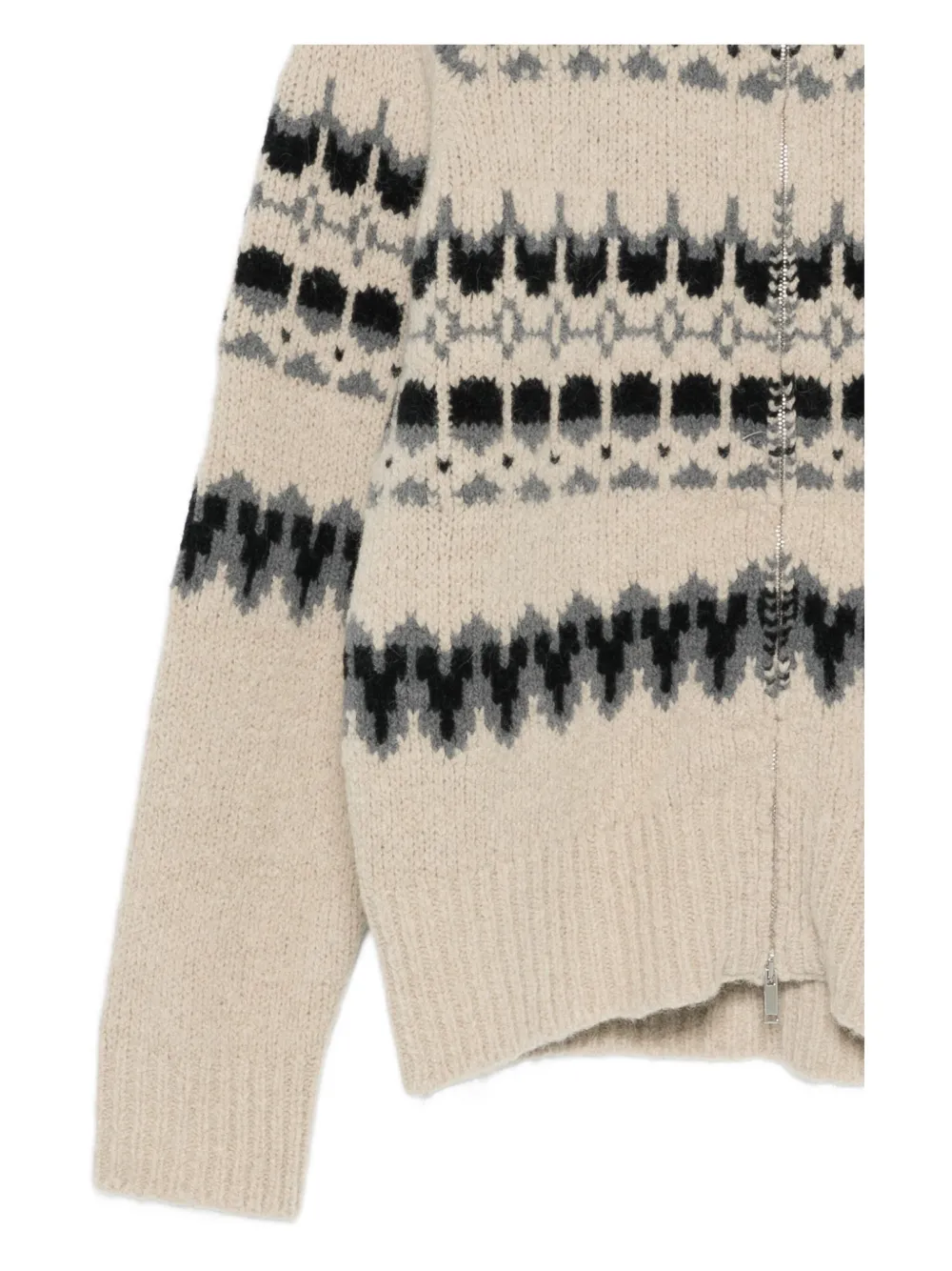 Barena Venezia Patterned Zip-up Cardigan In Animal Print