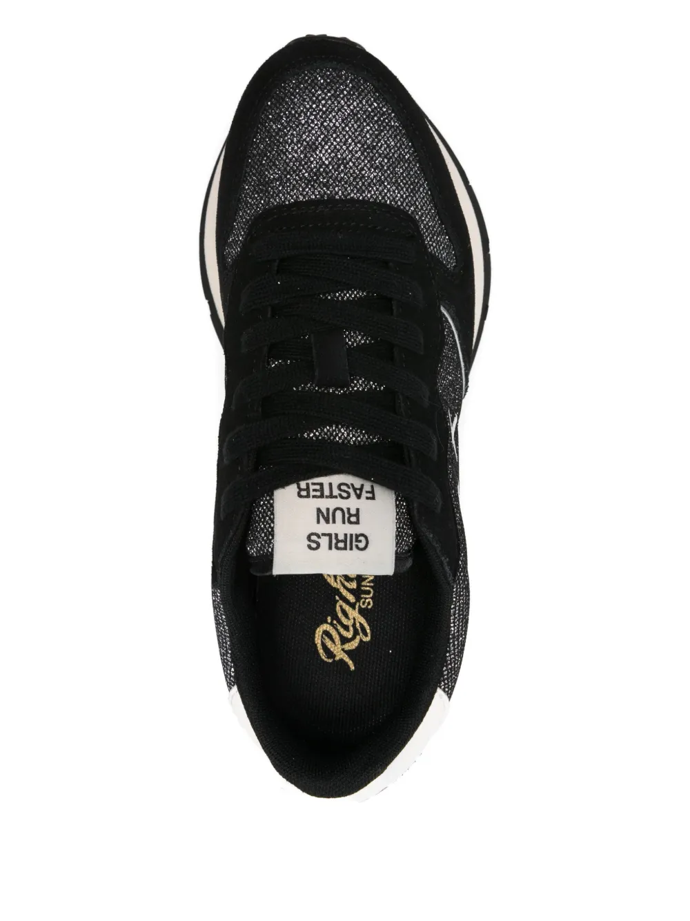 Sun68 Allie Glitter sneakers Zwart