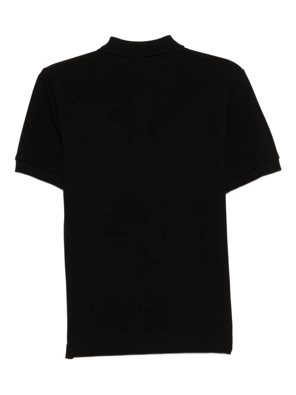 Comme Des Garçons Play Heart-embroidered Polo Shirt In Black