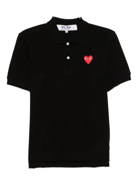 Comme Des Garçons Play heart-embroidered polo shirt