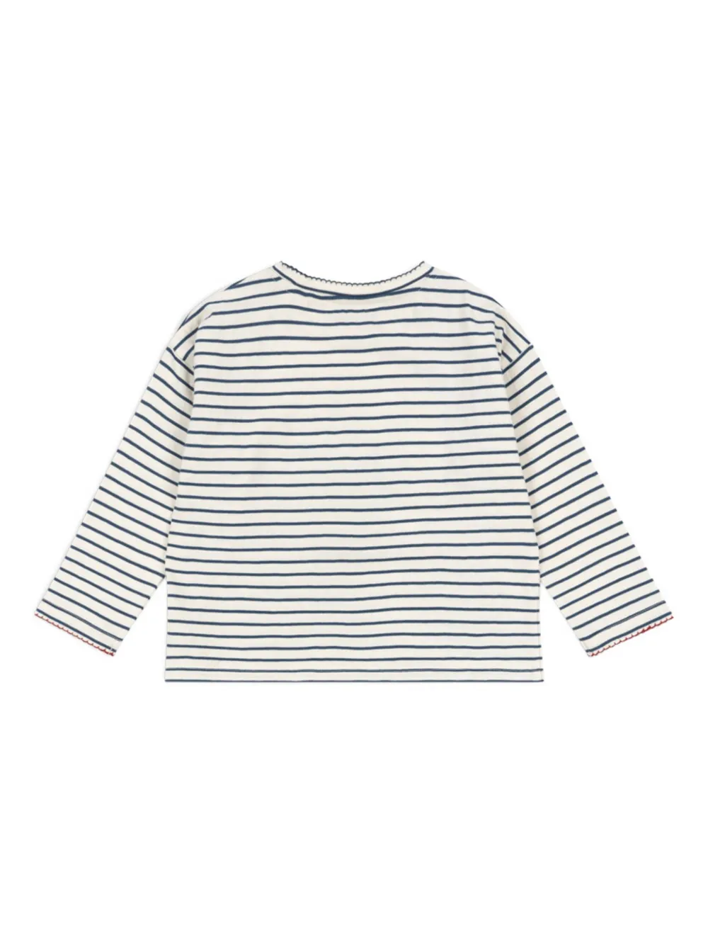 Konges Sløjd Sequin-embellished Striped T-shirt In Metallic