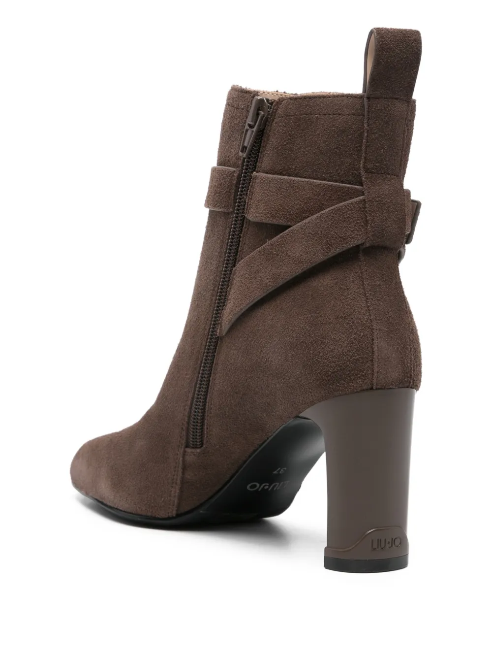 LIU JO 88 mm suède enkellaarzen Bruin
