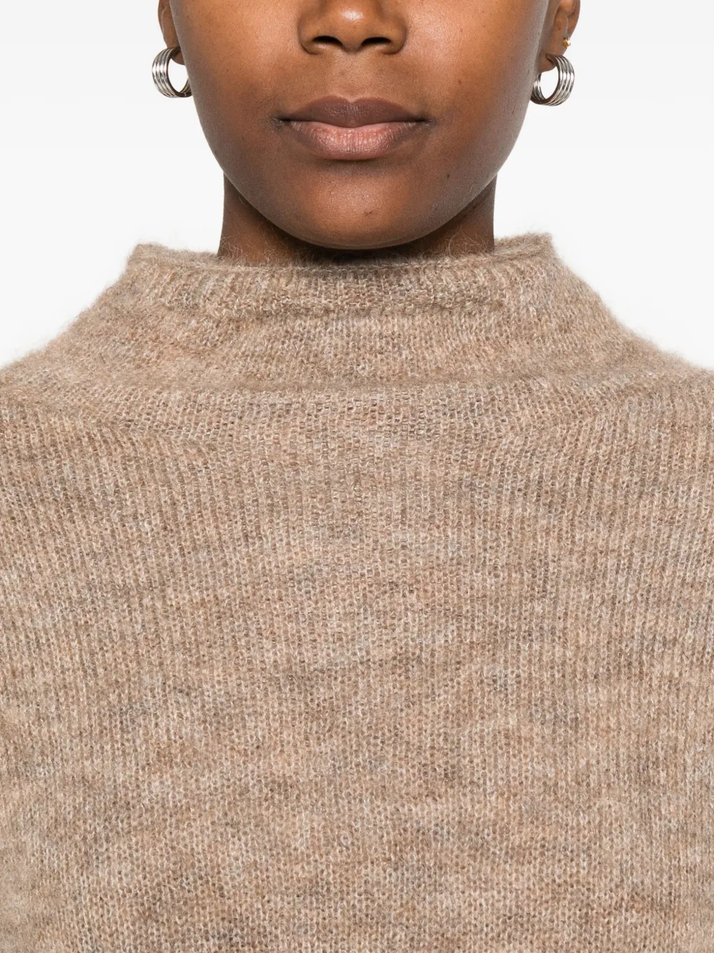 'S Max Mara Sweater met trechterhals Beige