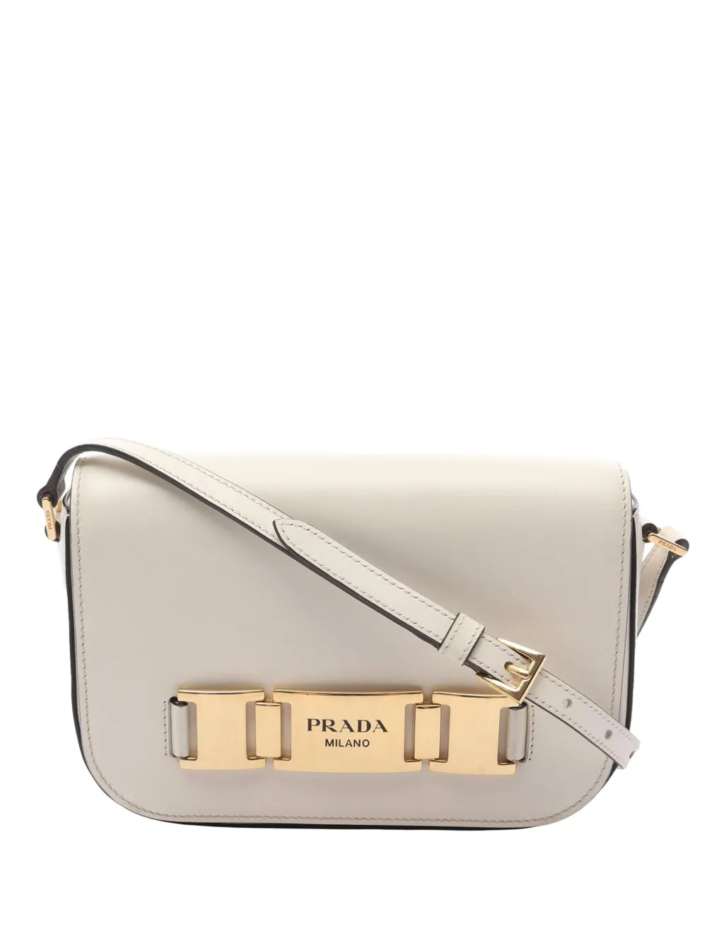Prada Pre-Owned 2000-2025 City Calf Flap crossbody bag | White | Image 1