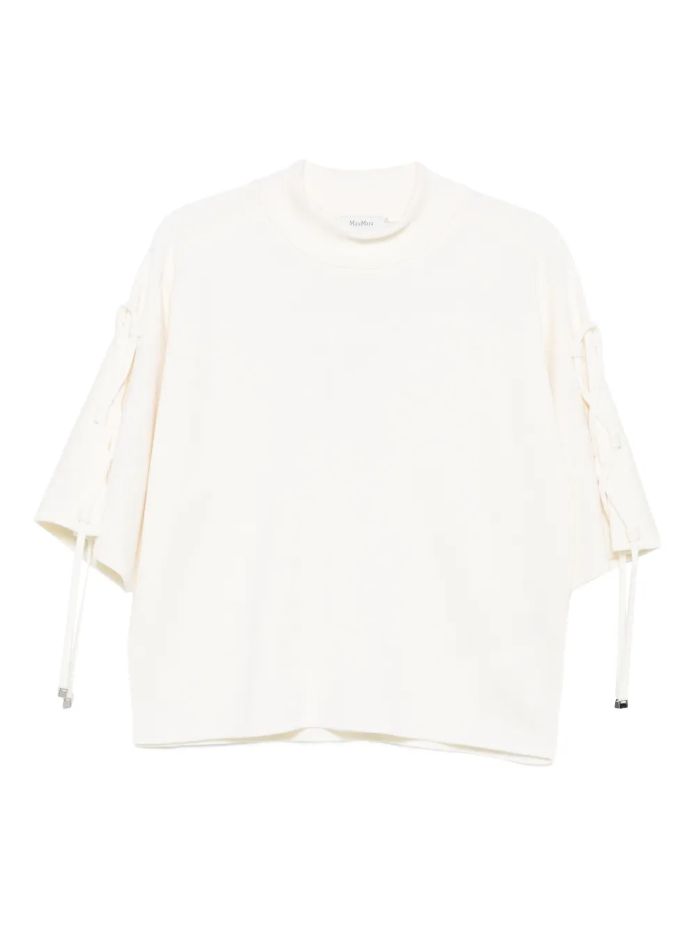 Max Mara lace-up drop-shoulder top | White | Image 1