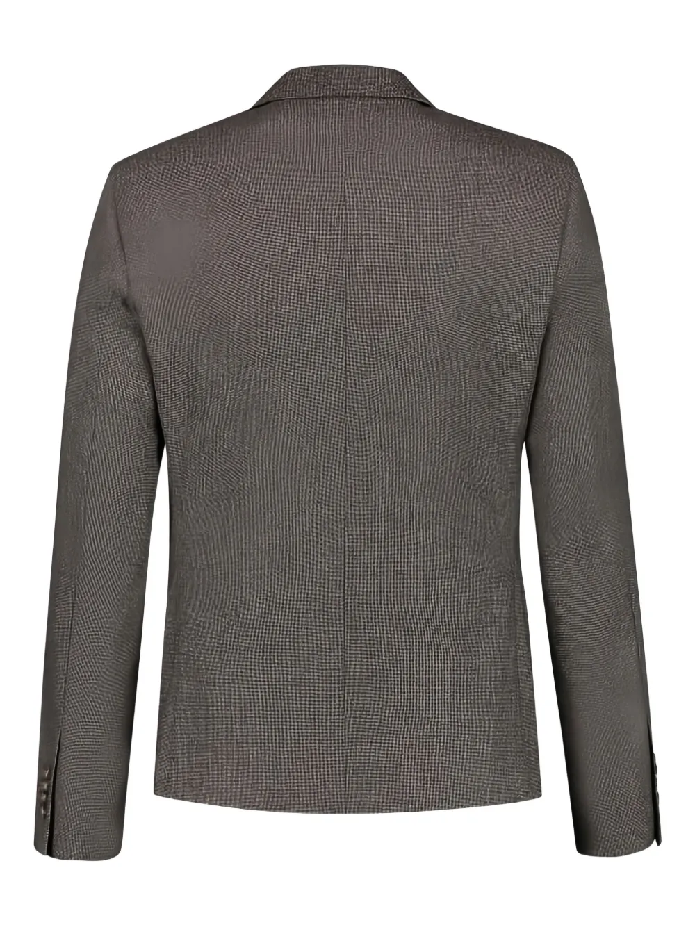 Paul Zeist Checked Single-breasted Blazer In Brown