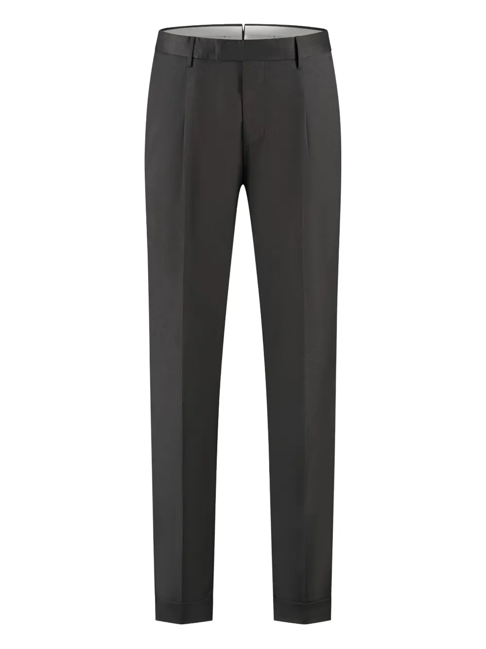 Pt Torino Pleated-cuff Trousers In Gray